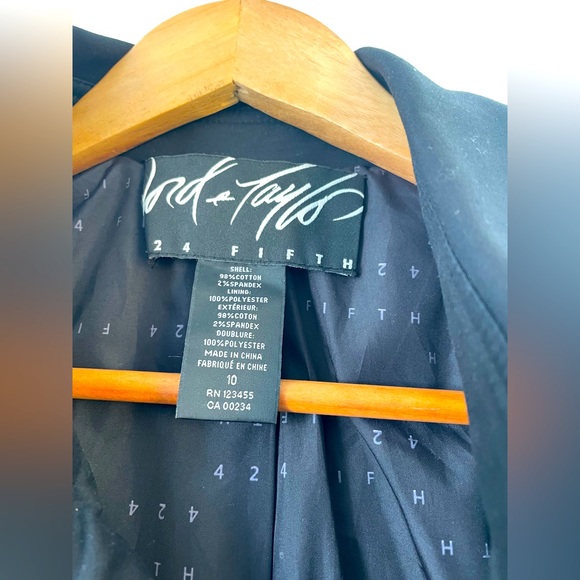 Lord and Taylor Double-breasted trench coat - Picture 3 of 7